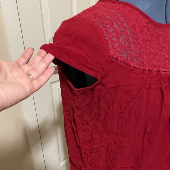 George | Red Casual Summer Top - Picture 3 of 4